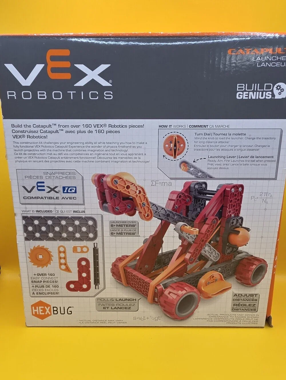 2 VEX Robotics Lot Crossfire Airplane Launcher Catapult By HEXBUG